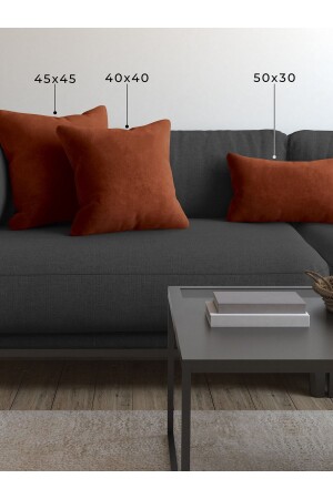 Soft Series Brick Color Throw Pillow - Pillow Case - Demor Home