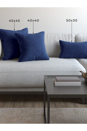 Soft Series Midnight Blue Throw Pillow-Pillow Case - Demor Home