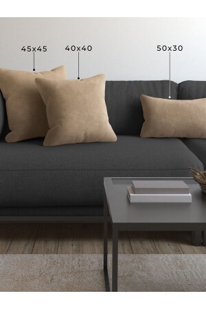 Soft Series Sand Beige Throw Pillow-Pillow Case - Demor Home