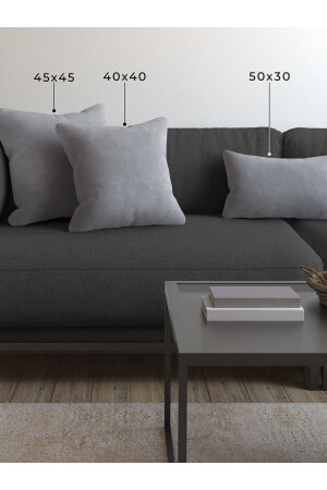 Soft Series Silver Gray Throw Pillow Case - Demor Home