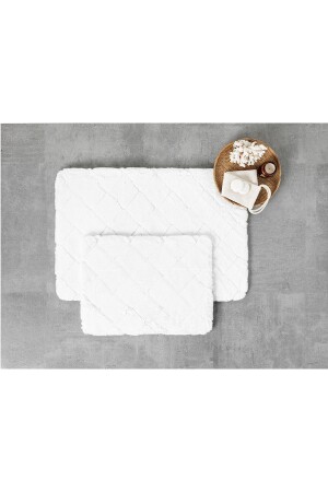 Soft Touch Rabbit Plüsch-Badematten-Set 60 x 90 cm + 45 x 60 cm weiß 10035544 - English Home