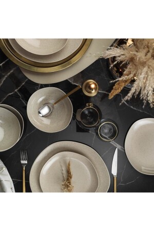 Soho 24 Piece Pearl Cinnamon Dinner Set 8807178 - Kütahya Porselen