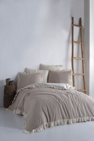 Soil 100% Cotton Ruffle Yarn Dyed Double Duvet Cover Set 200*220 SCKT - Macas Home