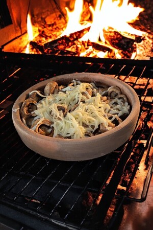 Soil Mushroom Casserole 22x3 Cm AD5038 - AdenArt