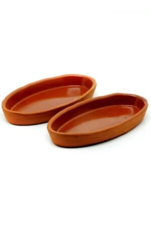 Soil Oval Casserole Boat Small 2 Pieces 18 Cm Quality Long Lasting BSR191220221622 - abnturk