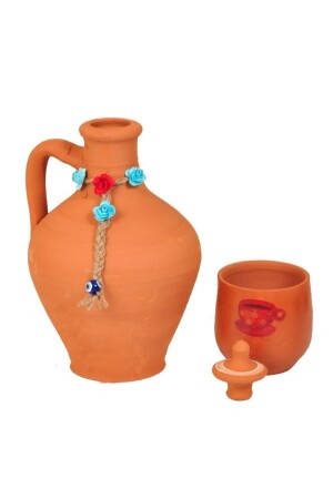 Soil Test 1.5 Liters (1 Teti Lid - 1 Cup with a Pattern on it is a Gift) 087 - SAMESA HEDİYELİK