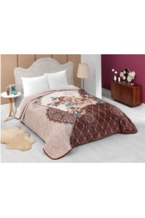 Solana Luxury Mink King Size Blanket 989 Mink 220x240 &hem Blanket & Bedspread - Mink