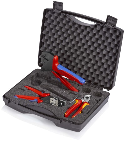 Solar module connector processing pliers set KNIPEX - Knipex
