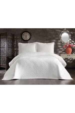 Soldi Perla Cream Double Bedspread - Solinas Collection