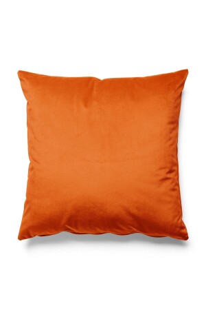 Solid Color - Single Color Throw Pillow Cover Upholstery Suede Fabric - Orange - Pilloveland