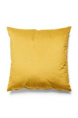 Solid Color - Single Color Throw Pillow Cover Upholstery Suede Fabric - Yellow - Pilloveland