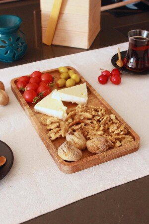 Solid Wooden Snack Bowl - Breakfast - Coffee - Fruit Presentation Plate Natural R209C - Raven Home Studio