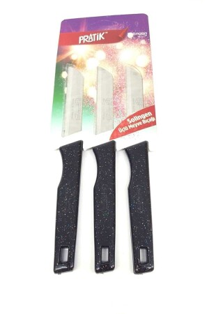 Solingen Laser Serrated Fruit and Vegetable Knife Set of 3 - Pratik