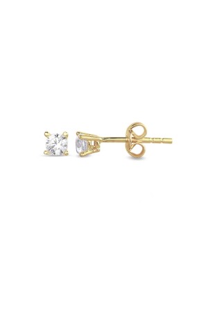 Solitaire Small Size Earring Gold KP000094 - Lilarote Pırlanta