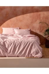 Sona King Size Püsküllü Nevresim Takımı - Pudra NT0000000143-8682116902175 - Madame Coco