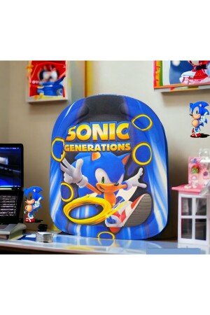 Sonic 3D-geprägter Kindergarten- und Alltagsrucksack für 2–6 Jahre - Shopiolog