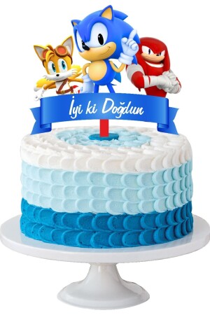 Sonic Cake Decoration - Sonic Boom