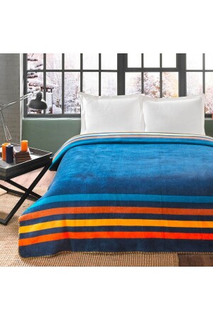 Sonic Cotton Double Blanket Blue 000001500199874001 - Taç
