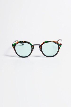 Sonic Oval Sunglasses - Camouflage Frame Mint Glass 09L001 - Kapin