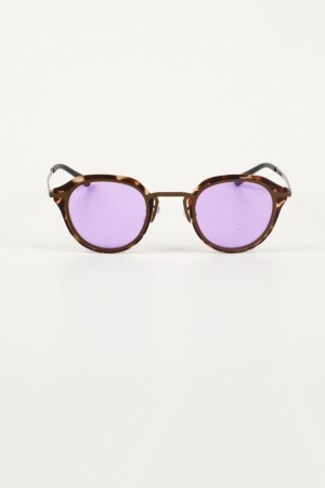 Sonic Oval Sunglasses - Leopard Frame Purple Glass 09L001 - Kapin