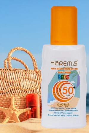 Sonnencreme für Kinder mit hohem Schutz für empfindliche Haut Spf+ 50 180 ml 846253 - Harem's Ottoman