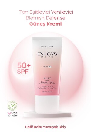 Sonnenschutzcreme 50 SPF Tone Equalizing Regenerating Blemish Defense Sonnencreme - Exucas