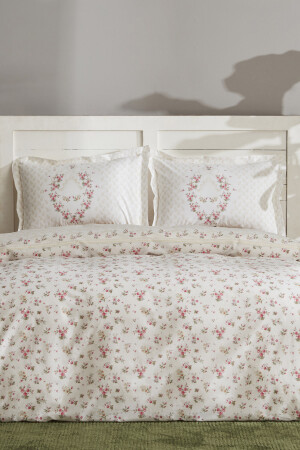 Sonya Green 100% Cotton Double Duvet Cover Set 200. 17. 01. 0308 - Karaca Home
