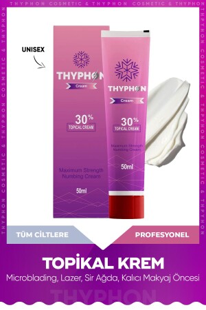 Soothing Topical Cream Before Laser Epilation, Wax, Permanent Makeup 50 ml OMXTHYPH50 - thyphon