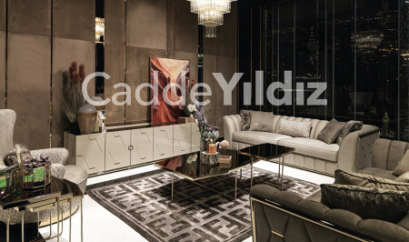 Sophia Luxury Sofa Set - 2183 - Cadde Yıldız