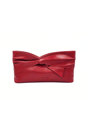 Sorriso Red Leather Hand and Shoulder Bag - Twinsaction