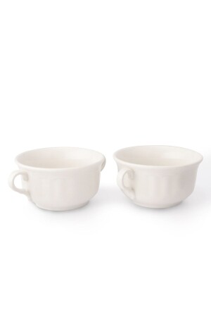Soup Bowl Double Handled Soup Bowl Porcelain Soup Container 13 Cm 2 Pieces TYC00617612697 - Güral Porselen