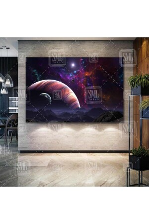 Space Galaxy Planet Cosmos Milky Way Stars Horizontal Canvas Print T2020487 - SML TABLO
