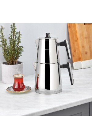 Space Powersteel Pro 316 Steel Teapot Set Large 153. 03. 07. 8767 - Karaca