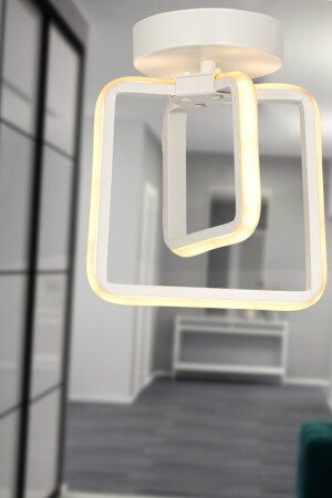 Spacious 3 Color LED Ceiling Mount Single Chandelier White BEG0094BEG51 - Begüsa