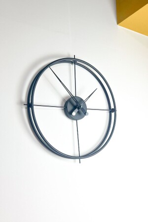 Spanish And Scandinavian Style 60 Cm Black, Wrought Iron Metal Minimalist Wall Clock AGA01031 - AGA KONSEPT