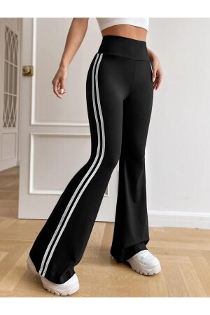 Spanish Leg Side Stripe Tights - Oshebu