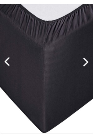 Spannbettlaken-Set für King-Size-Betten, 100 % Baumwolle, einfarbig, schwarz, 180 x 200 + 30 cm + 2 Kissenbezüge - Paradise