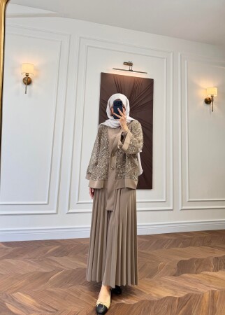Sparkle Three-Piece Set - Mink - Duendeca