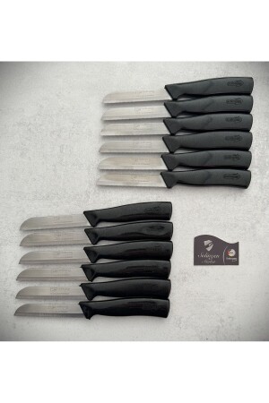 Sparkling Fruit and Vegetable Knife 12 Pack BLACK - Solingen