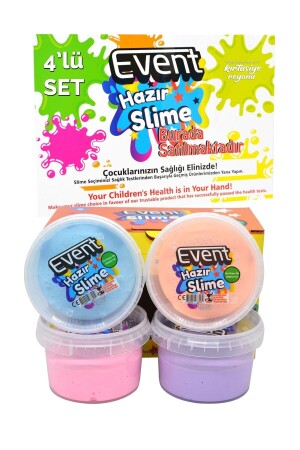 Special Boxed 4 Colors 180 Gr Ready Slime Ce Certified Quality Product Doesn't Stick to Hands - Genel Markalar