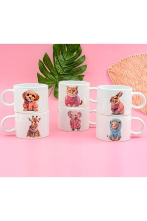 Special Design Handmade Jungle Cup Mug Set for 6 Persons 150 ml FC-922 - Global Printing