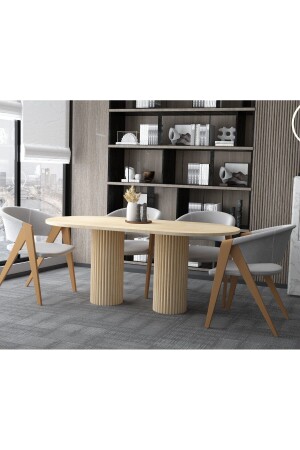 special design oval dining table 180*90 living room table - Seyvey Dizayn
