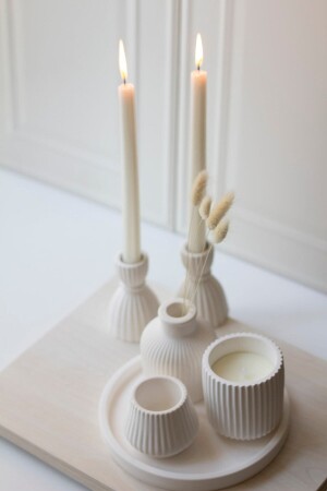 Special Design Scented Candle Vase Candlestick and Accessory Set set1 - homeartplus