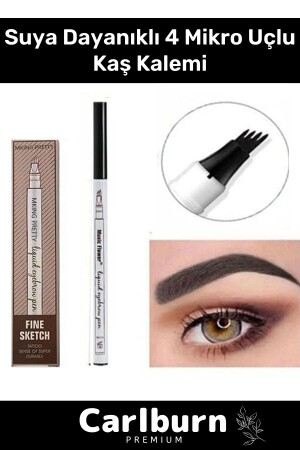 Special Production Water Resistant Permanent Easy to Apply Eyebrow Pencil Shaping Coloring Mascara with 4 Micro Tips - Carlburn