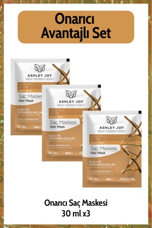 Special Repair Hair Mask for Dry and Damaged Hair 30 ml Advantageous Set of 3 - Ashley Joy
