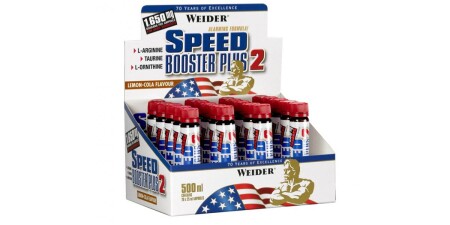 Speed Booster Plus 2, Lemon-Cola - 20 x 25 ml. - Weider