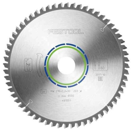 Spezialsägeblatt FESTOOL 216x2,3x30 W60 - FESTOOL