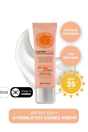 SPF 35+ PA ++ 3W Clinic Bright Sun Tone Up Cream Providing a Lively and Bright Look 8809445611985 - 3W CLINIC