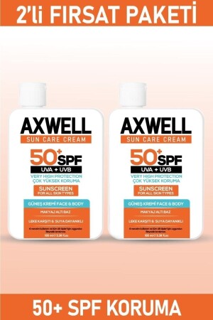 SPF 50+ 2-Piece Opportunity Set Anti-Blemish Moisturizing High Protection Sun Cream 100ml AS23409 - AXWELL