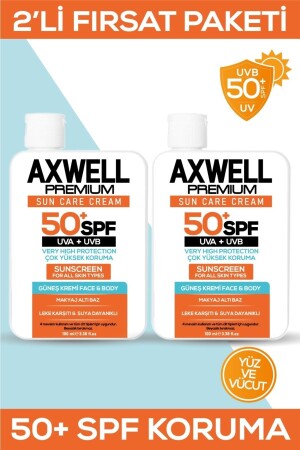 SPF 50+ 2-Piece Opportunity Set Anti-Blemish Moisturizing High Protection Sun Cream 100ml SUN0042 - AXWELL